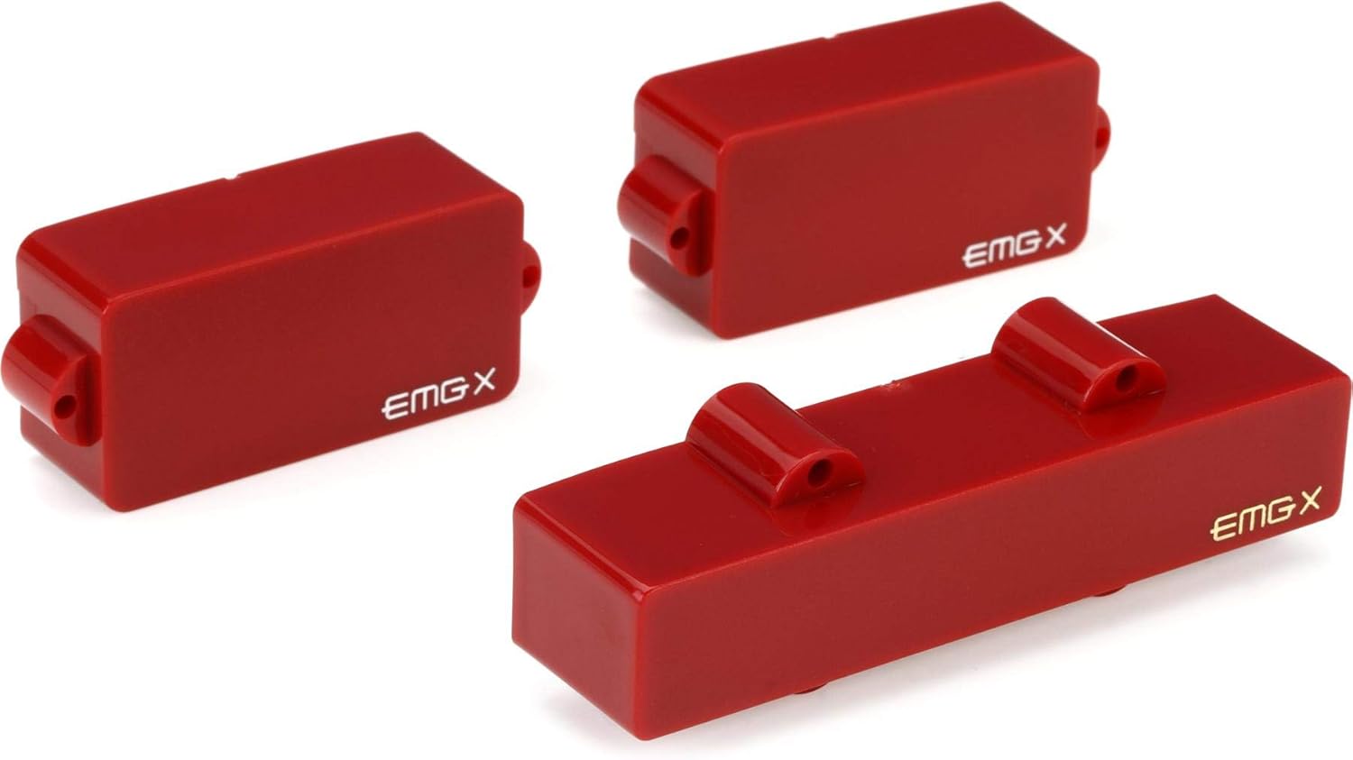 EMG FB X Series Frank Bello Signature Active Bass Guitar Pickup Set, Red