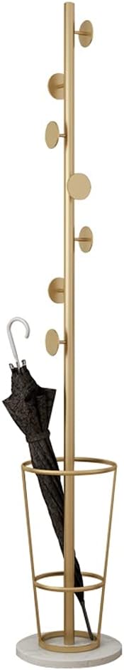 Household Floor-Standing Metal Hanger Bedroom Living Room Corridor Entry Corner Coat Stand Umbrella Rack Bag Rack Wooden Coat Rack Standing Metal Coat Rack (Color : B (B)