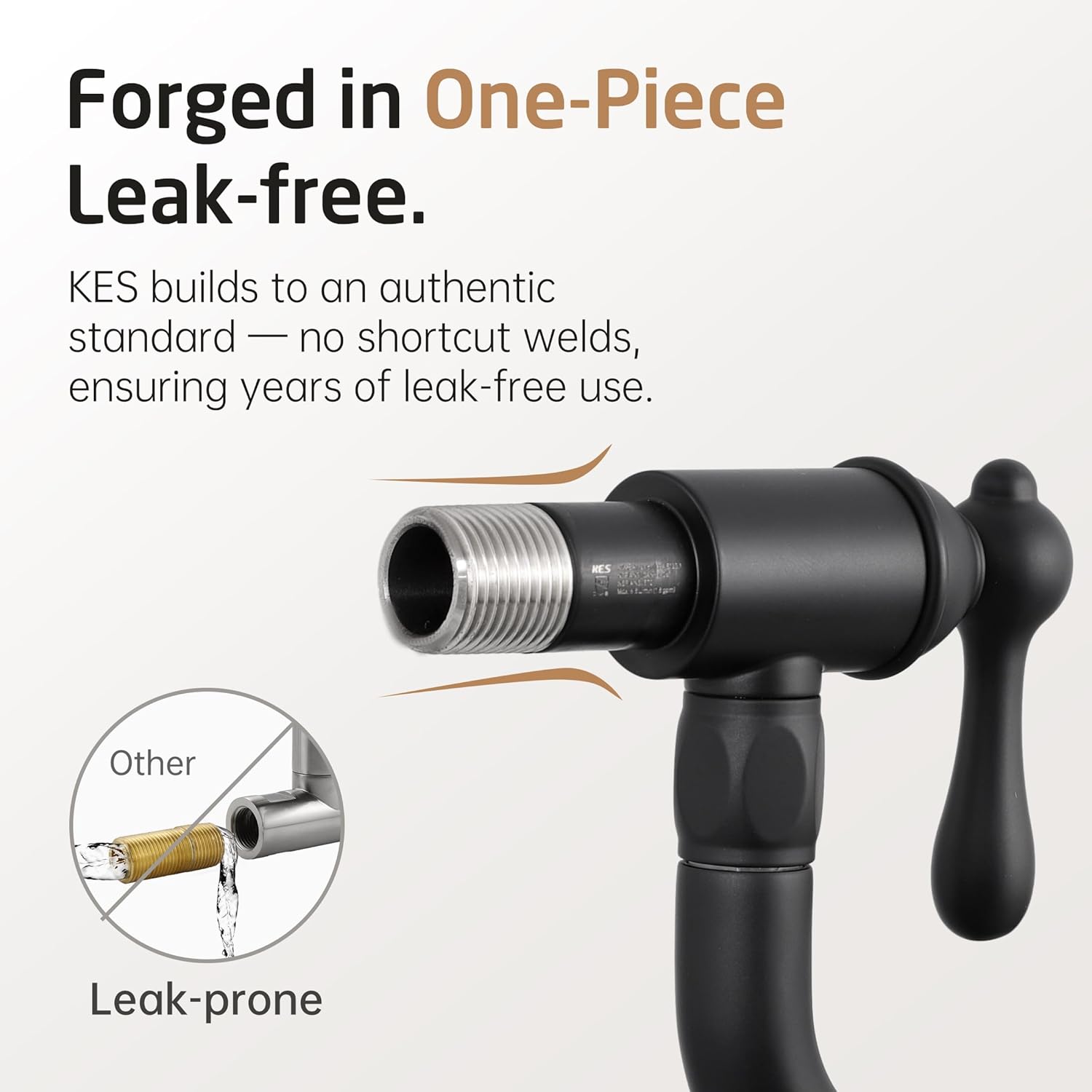 KES Vintage Black Pot Filler Faucet with Heat-Resistant Cartridge, 26'' No Lead 18/8 Stainless Steel Over Stove Kitchen Pot Filler Faucets with Double Joints 360° Swing Arm Wall Mount, KN928S24LF-BK