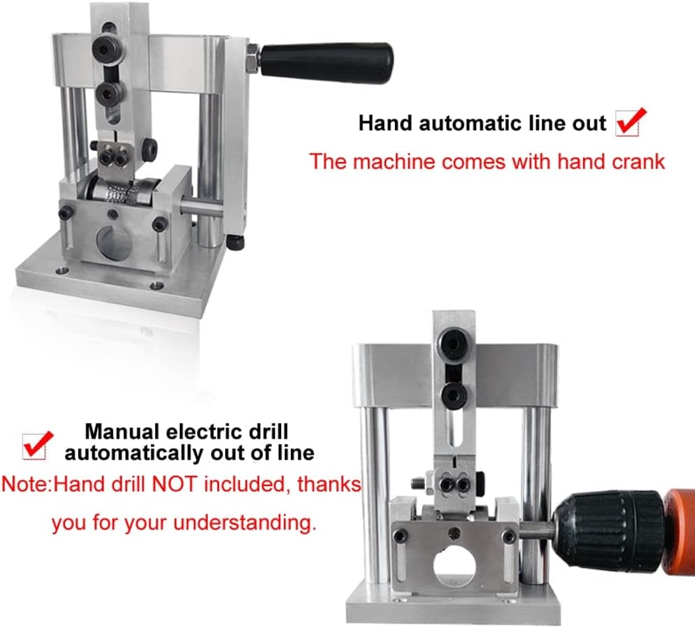 Portable Household Wire Stripper Manual Wire Stripping Tool Scrap Copper Cable Peeling Machine with Hand Crank for 1-15mm Wire with Efficiency