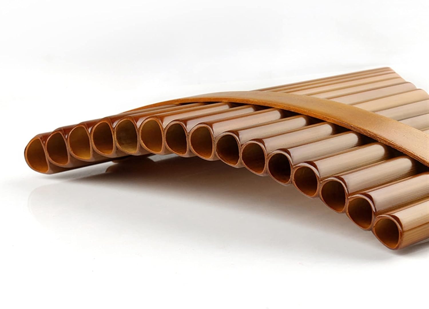 Natural Bamboo Flute Chinese Musical Instrument Pan Flute Wind Instrument Pan Pipes Handmade Pan Flute (Color : Left)