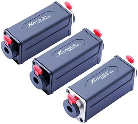 Davitu Electrical Equipments Supplies - 5pcs/lot Stereo 6.35mm Extender Coupler Female Jack Chassis Microphone Speaker Cable Extention Coupler - (Color: Mixed Colors)