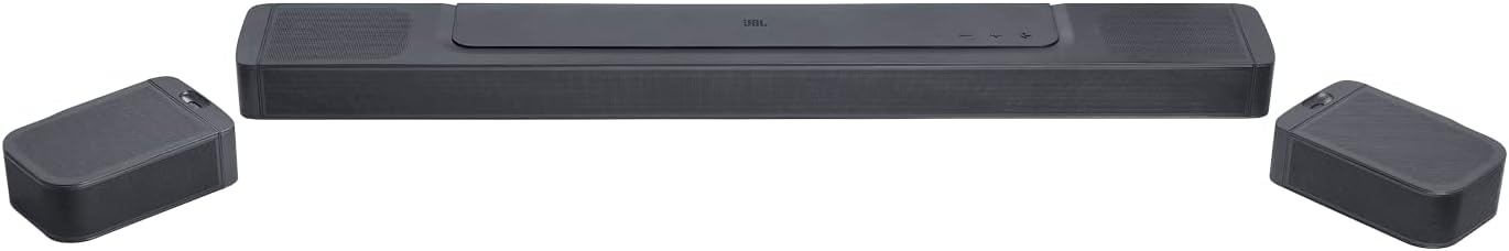 JBL Bar 1000: 7.1.4-Channel Soundbar with Detachable Surround Speakers, MultiBeam™, Dolby Atmos®, and DTS:X®, Black (Renewed)