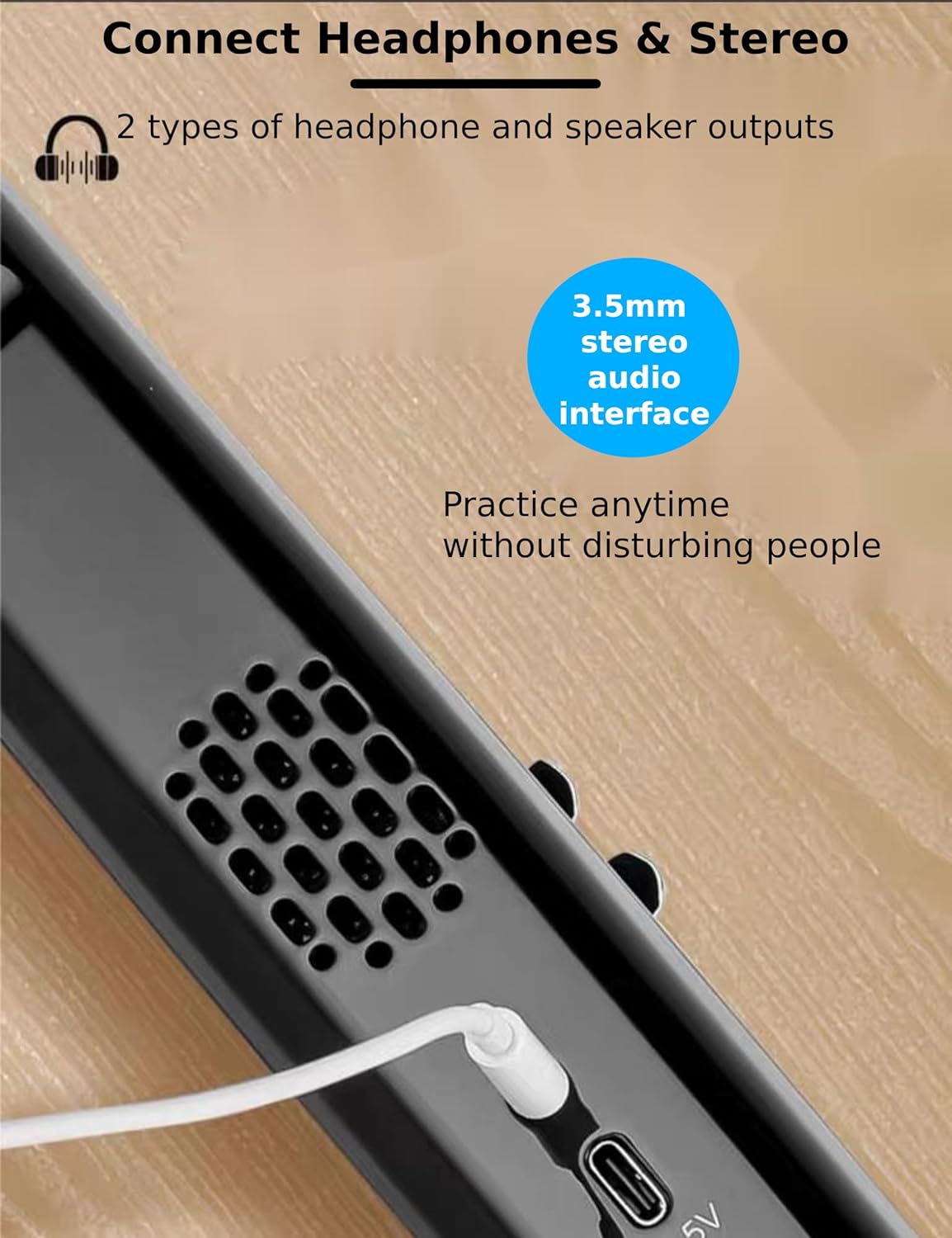 Electronic Saxophone - 13 Types of Instrumens Universal Wind Instrument, Portable Electric Blowpipe with Rise & Fall Button for Perfessional Practice