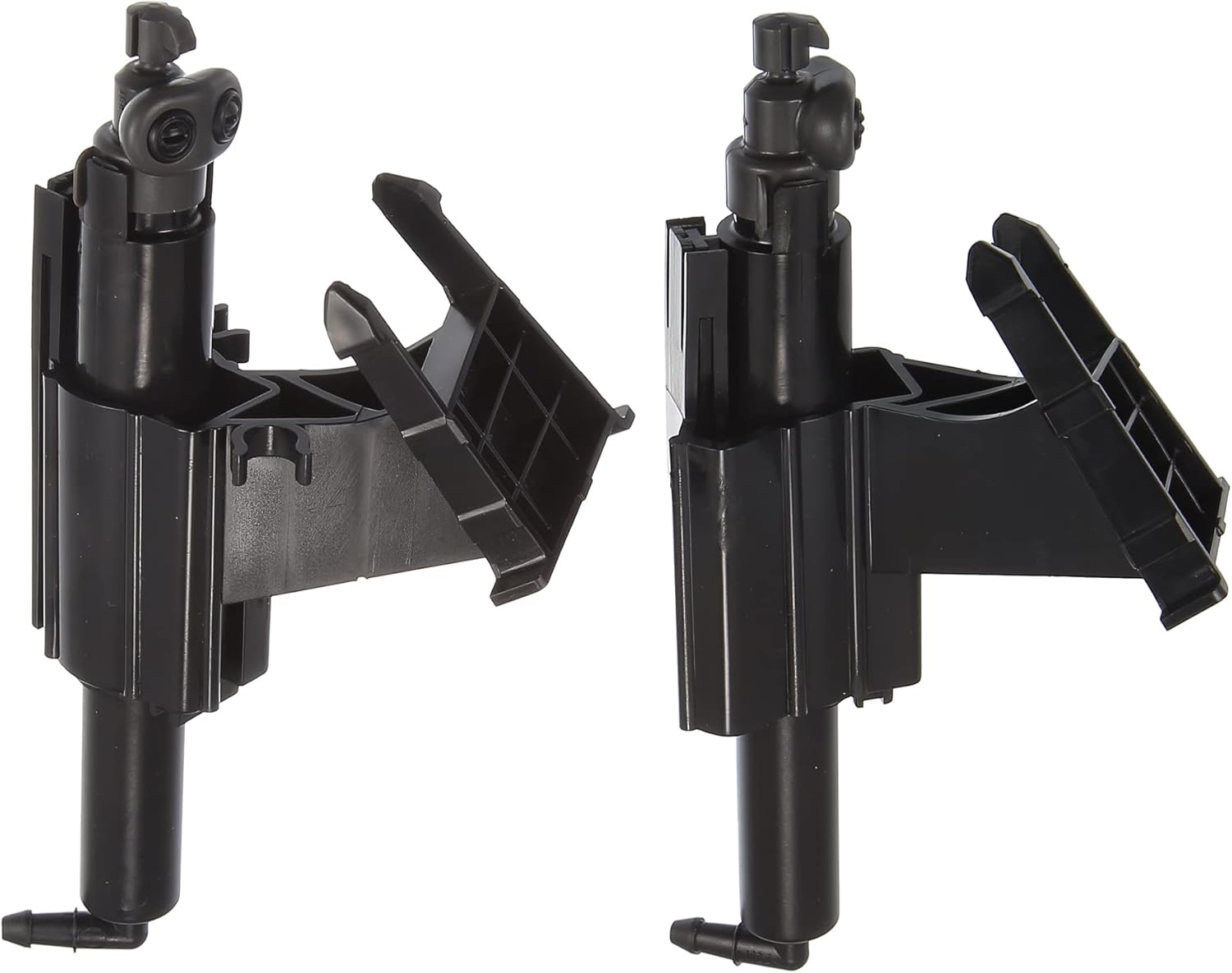 Left Right Headlight Washer Nozzle Jet Fit for Ford - 2 Pcs Black