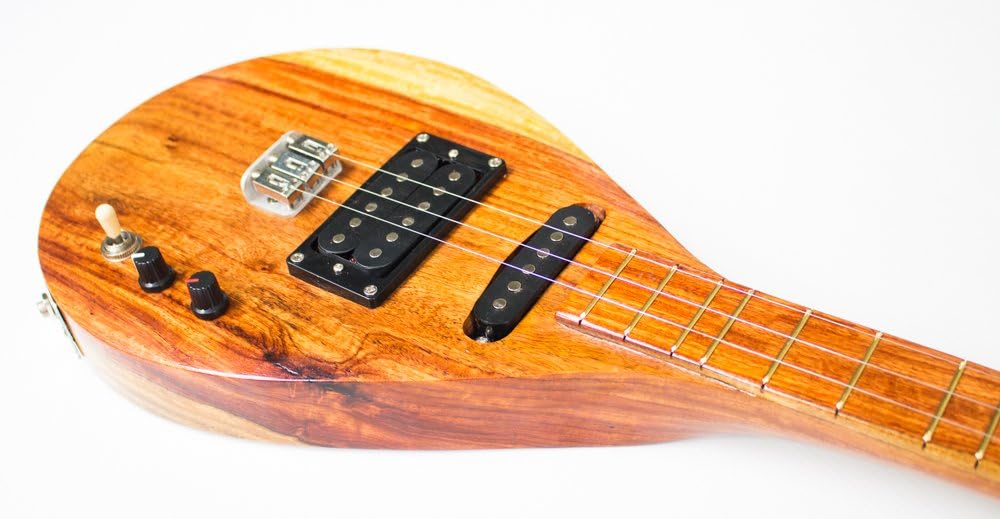 Isarn Electric Phin 3 Strings, Thai Lao Guitar Musical Instrument, Traditional Thai Musical Pin 28