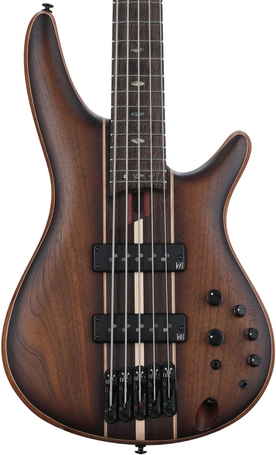 Ibanez Premium SR1355B 5-string Bass Guitar - Dual Mocha Burst Flat
