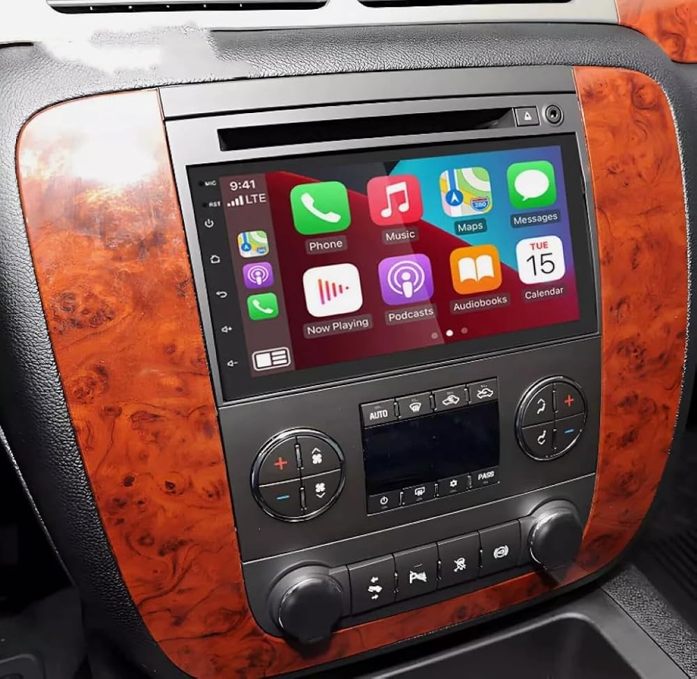 Car Radio for GMC Acadia 2011, 7 Inch IPS Touchscreen Android 15 Car Stereo with Wireless CarPlay & Android Auto 4+64GB, Support GPS Navigation, WiFi, Bluetooth, Backup Camera, SWC,FM/RDS/DSP/Mic