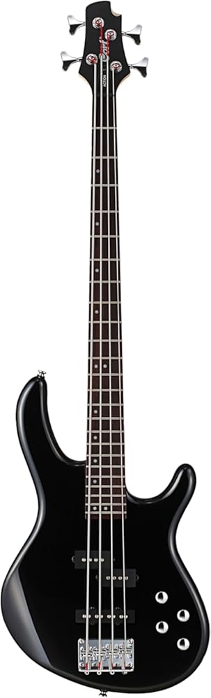 Cort ACTIONBASSPLUSBK Action Bass Plus Guitar, Black