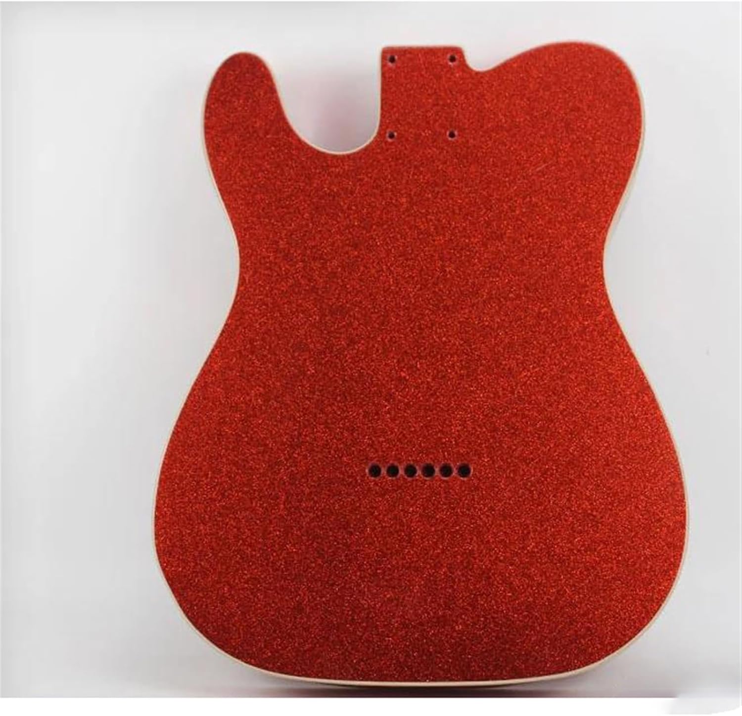 Guitar Body Guitar Replacement Parts Red Electric Guitar Body Alder Wood Large Particle Shiny Paint Guitar Body F Hole Semi Hollow
