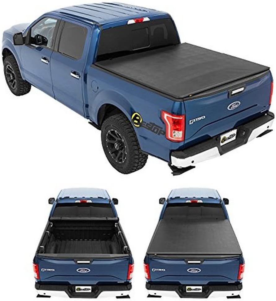 Bestop 1911001 EZ-Roll Soft Tonneau Cover for Ford 97-03 F150, 04-04 F150 Heritage, 97-00 F250 Light-Duty, 6.5' Bed