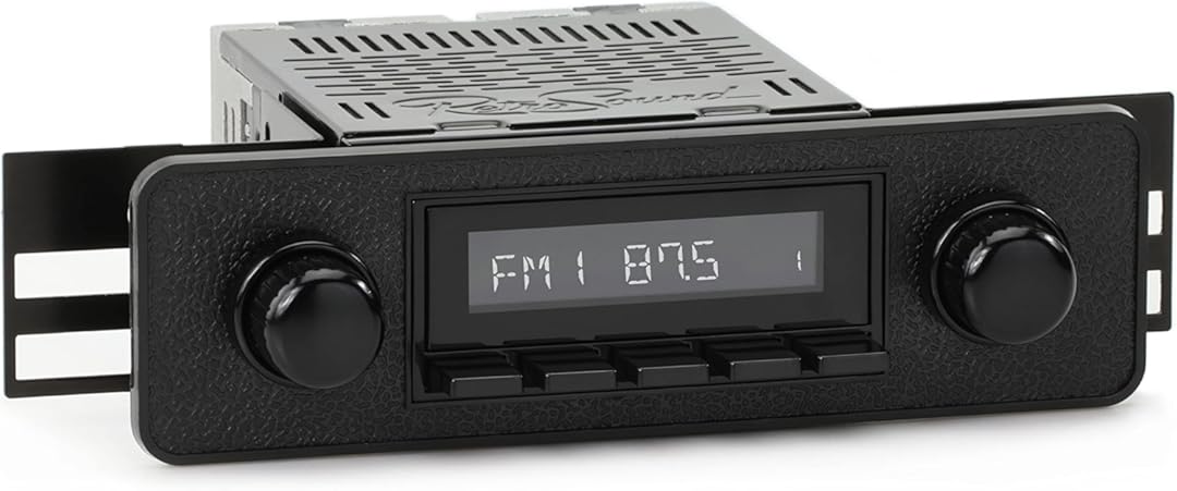 RetroRadio Compatible with 1978-83 Renault Le Car with DIN Kit Features Include Bluetooth, AUX, AM/FM LAB-M1-402-36P-96PR