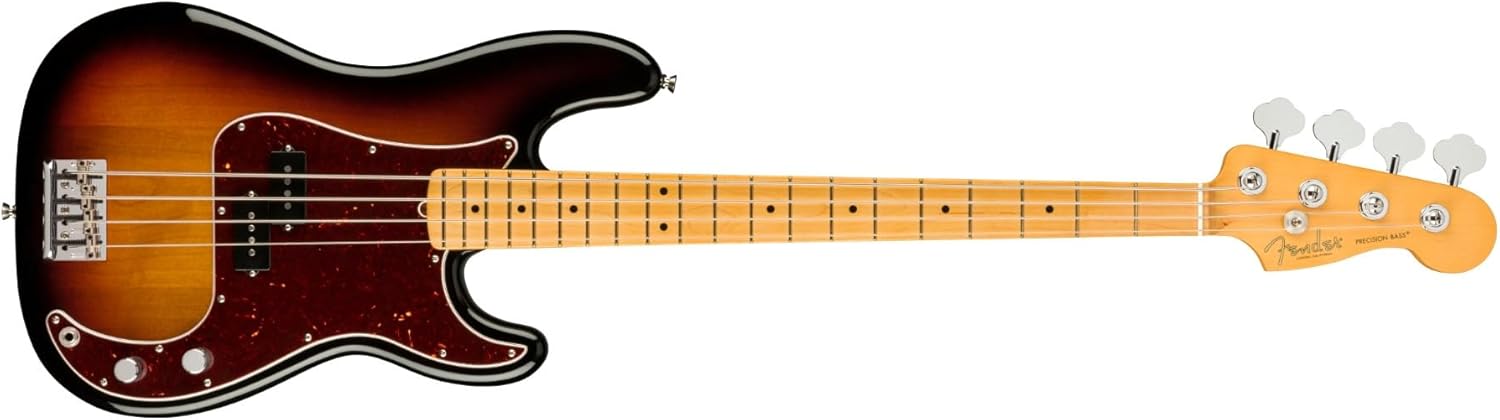 Fender American Professional II Precision Bass, 3-Color Sunburst, Maple Fingerboard