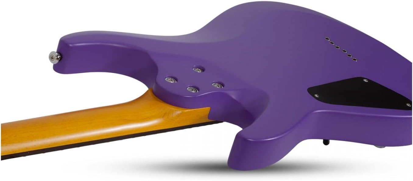 Schecter C-6 Deluxe Solid-Body Electric Guitar, Rosewood Fingerboard, Satin Purple