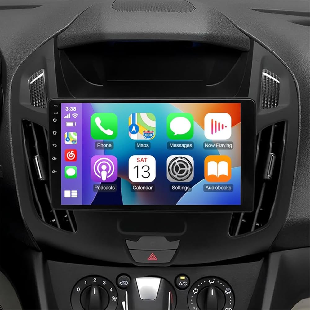 PHEZEN Android 13.0 Car Stereo Radio for Ford Transit/Tourneo Connect 2014-2018, 7inch Touch Screen Car Audio Receivers with Carplay Android AutoGPS Navigation Bluetooth WiFi Backup Camera 2G+32GB