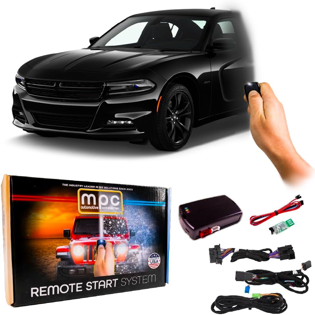 MPC Remote Start Compatible with Dodge Charger 2018 || Plug and Play || Push Lock 3X to Start || USA Tech Support