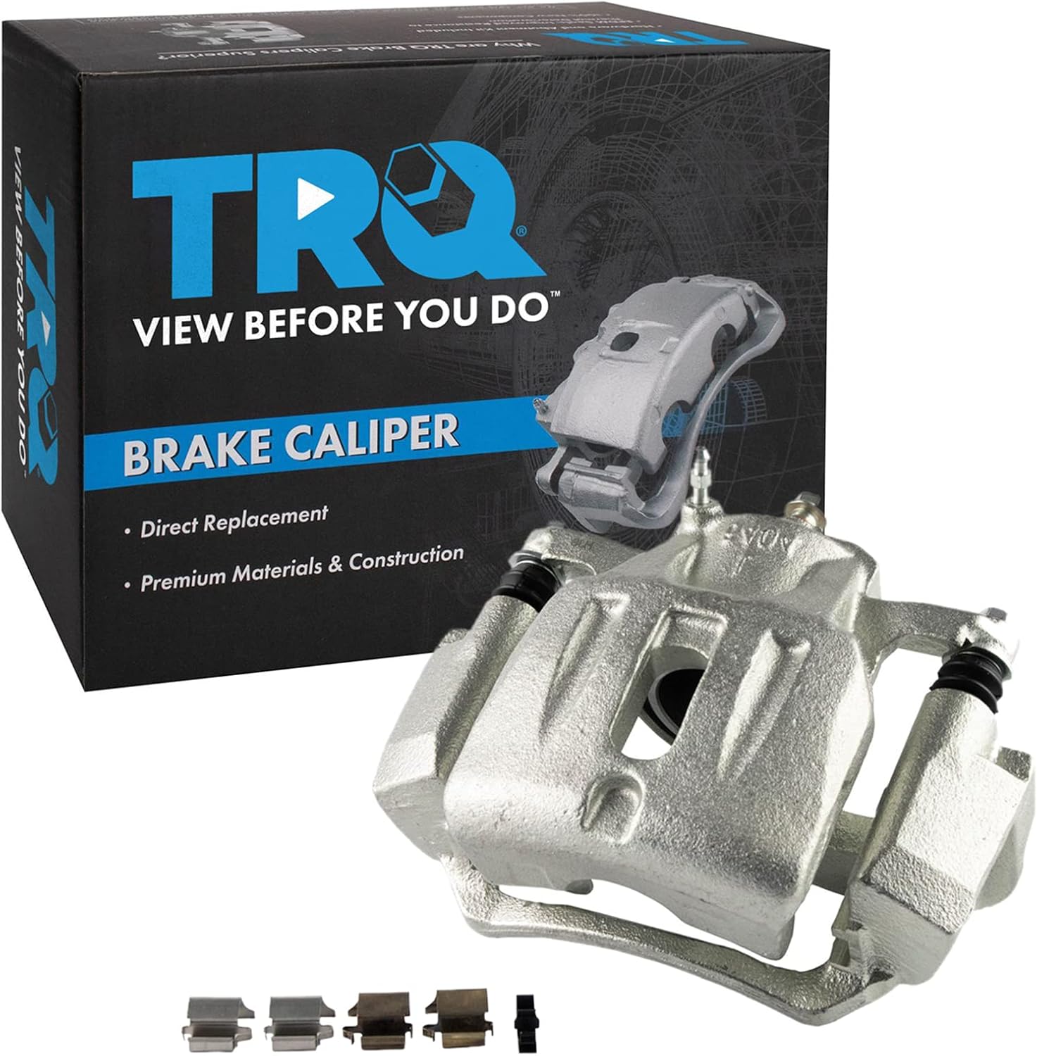 TRQ Front Left Brake Caliper w/Bracket Drivers Side Compatible with 2006 Lexus RX400h 2001-2007 Toyota Highlander