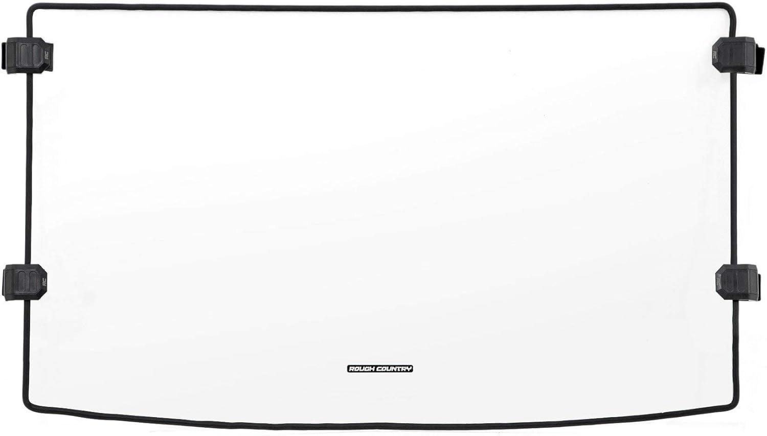 Rough Country Full Windshield for Polaris Ranger 500/Ranger 800 Mid-Size (2010-2024) - Scratch Resistant Polycarbonate, Easy Install