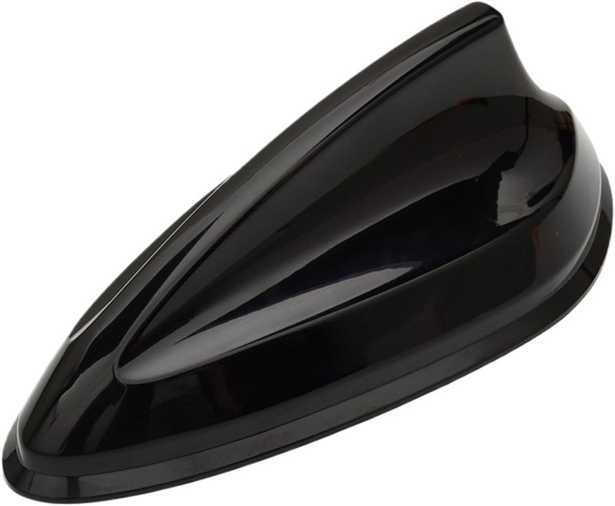 Car Roof Shark Fin Aerial Antenna Toppers Universal Auto Fm Antenna Signal Decorative Compatible For BMW/Honda/Toyota/VW/Kia/Nissan(Black)