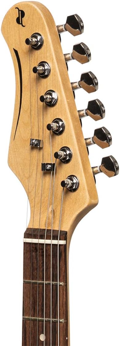 Stagg 6 String Solid-Body Electric Guitar, Left, Black, 3/4 (SES-30 BK 3/4LH)