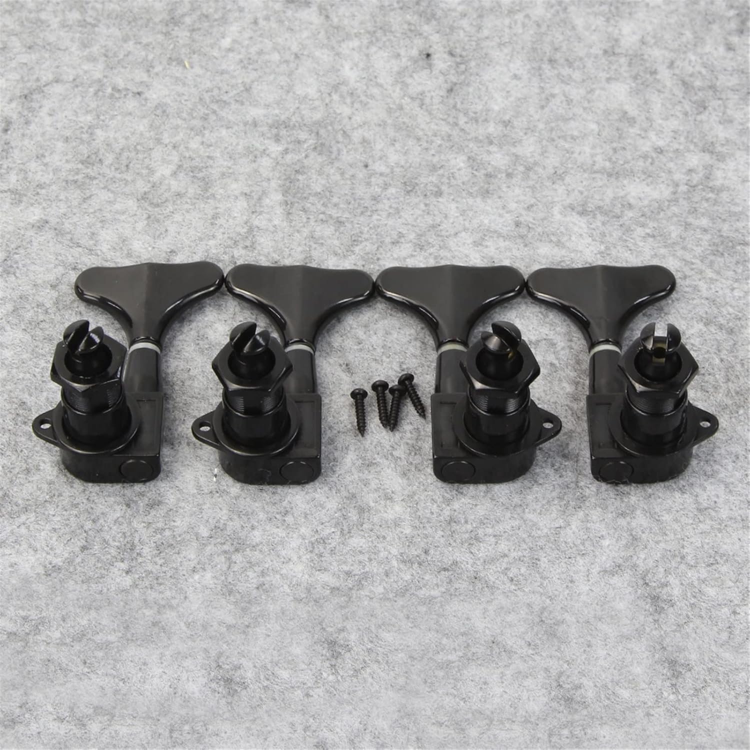 Sealed 2L2R Black 4-String Bass Guitar Tuning Pegs Machine Heads Tuners Gear Ratio:1:17 Guitar Machine Head Tuners