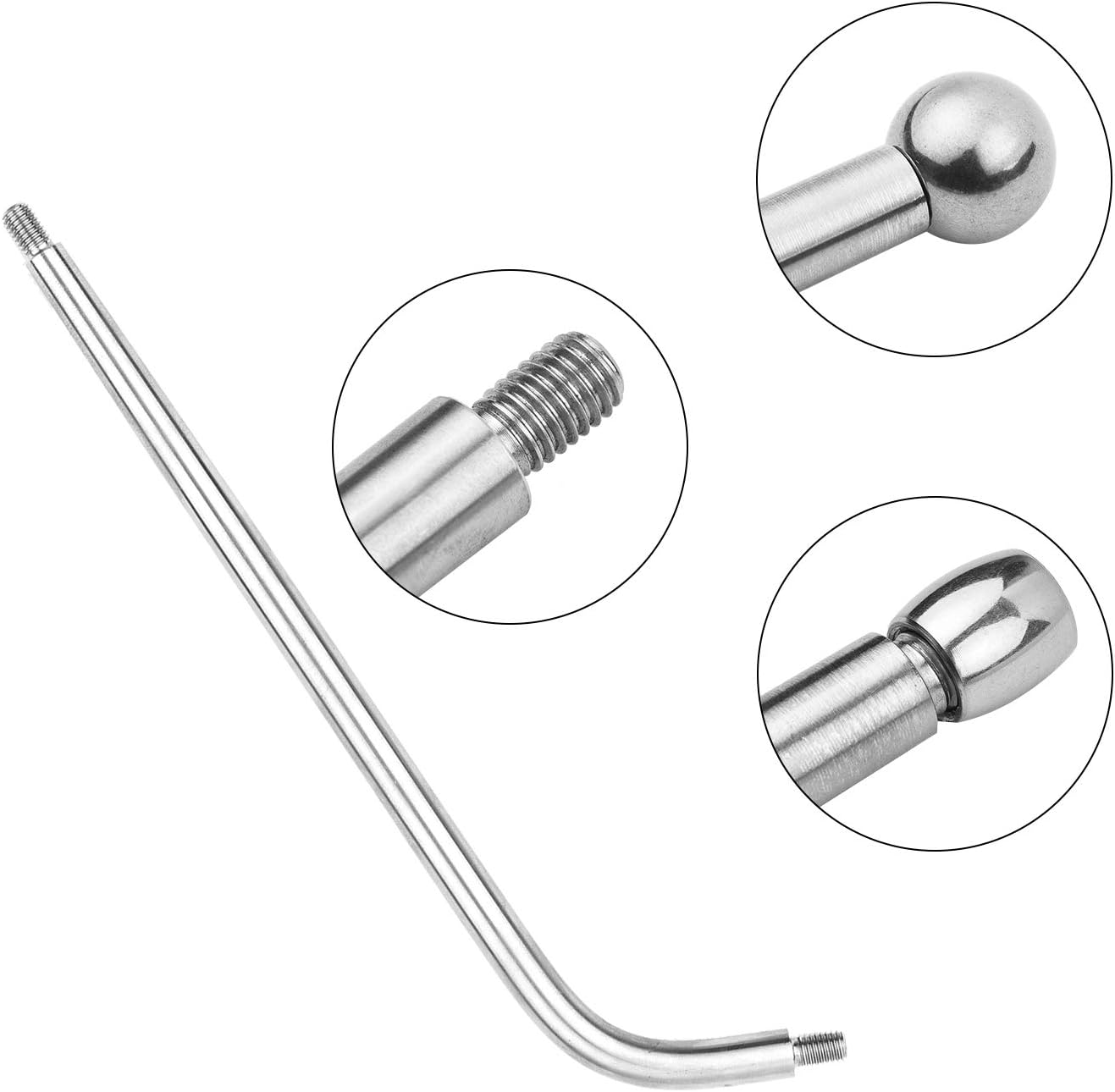 Saxophone Repair Tool Set Long Rod + Metal Ball + Bucket Ball Sax Neck Maintenance Tool for Alto/Tenor Saxophone Wind Instrument