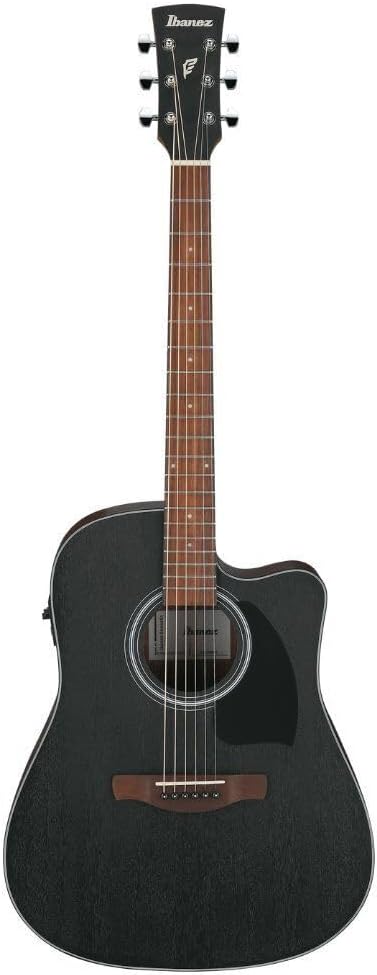 Ibanez PF54CE Acoustic-electric Guitar - Open-pore Weathered Black