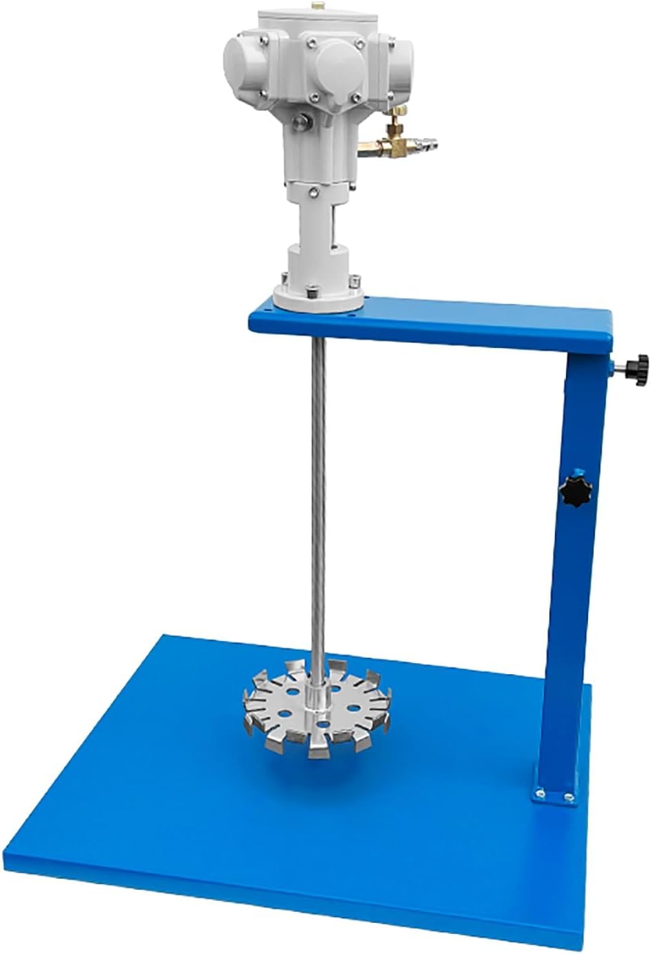 100 Gallon Paint Mixer Machine, 3/4HP Lifting Air Agitator, with Stand, Ink Coating Mix Tool(Stainless Steel Blade)