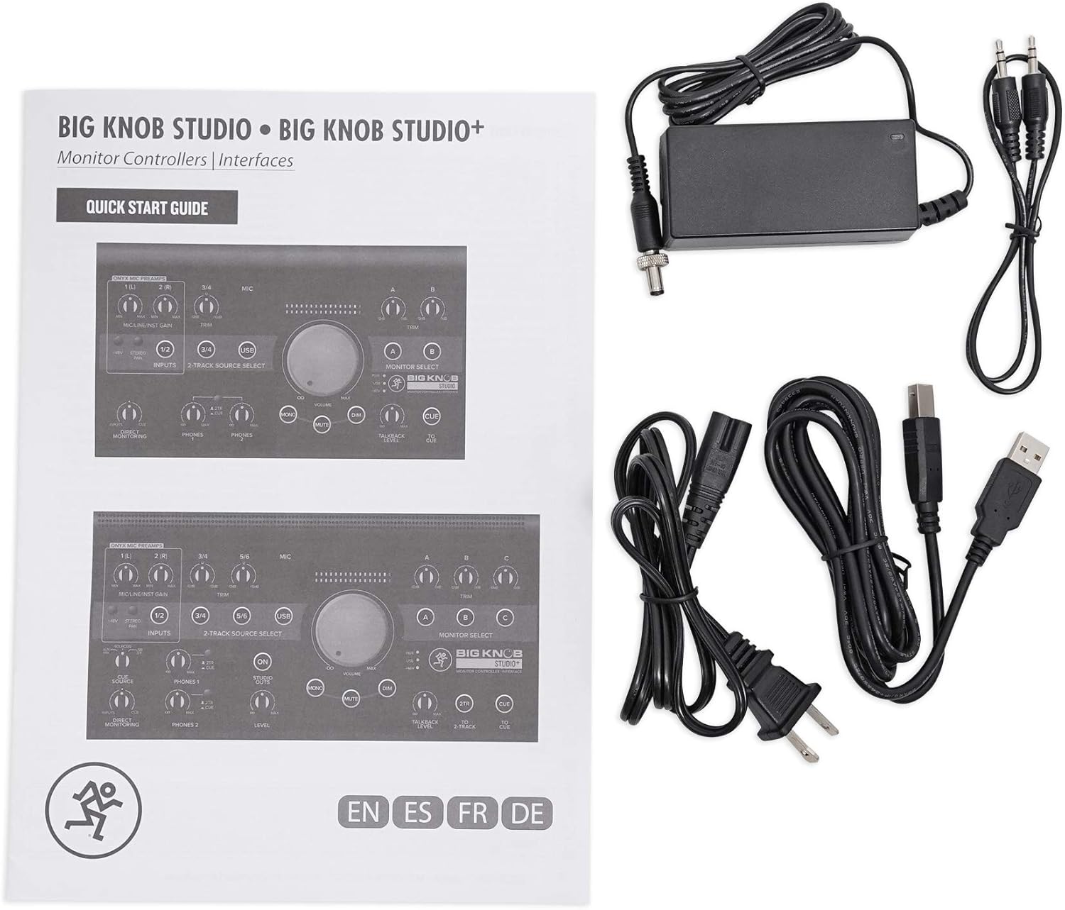 Audiosavings Bundle: Mackie Big Knob Studio 3x2 Studio Monitor Controller 96kHz USB I/O Bundle with Rockville RPB25 40w Portable/Outdoor Bluetooth Speaker w/USB+Aux+Wireless Link (2 Items)