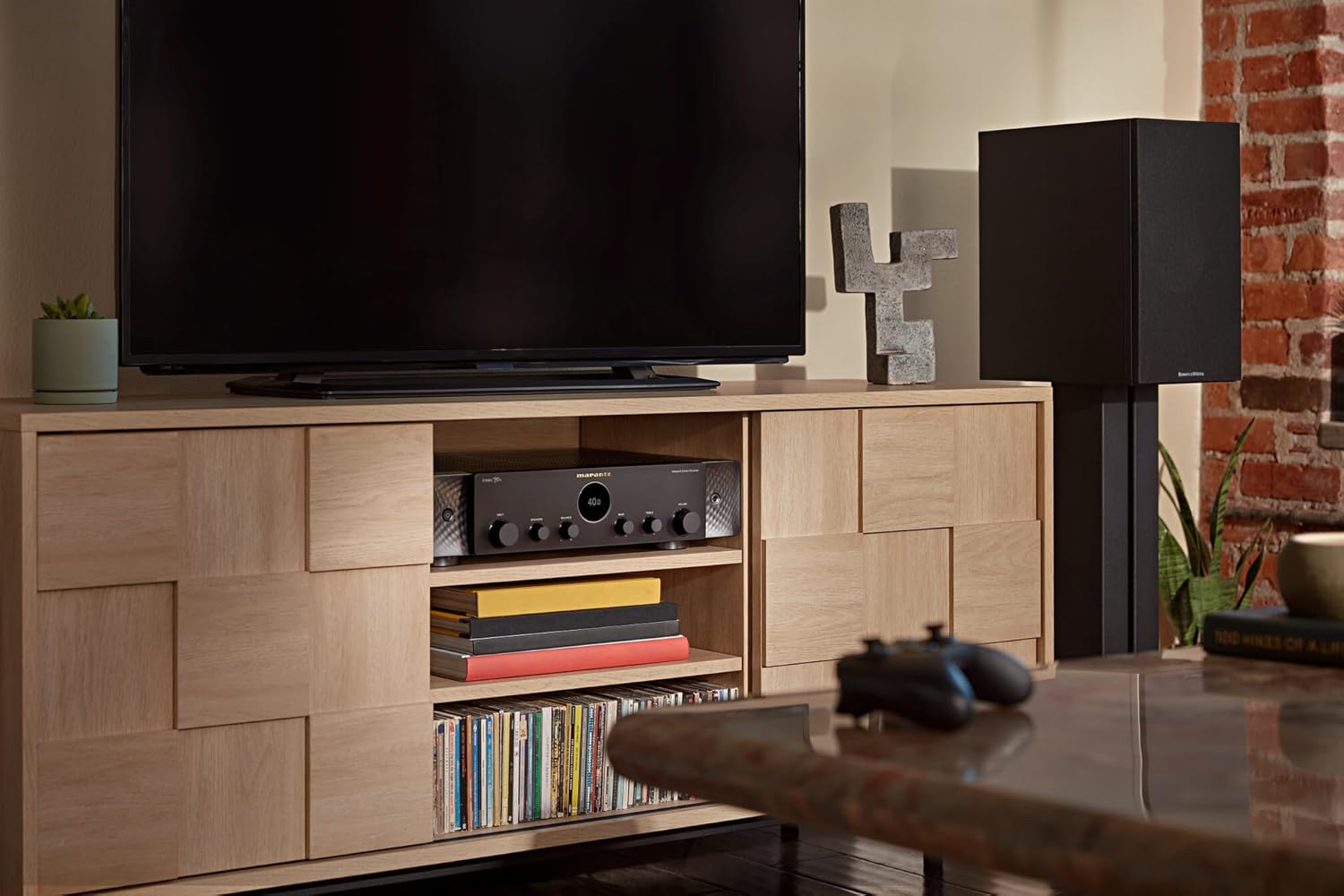 Marantz STEREO 70s 2-Ch AV Receiver (75W X 2) - 4K/120 and 8K Compact Home Theater Receiver, Class A/B Amplification, Supports Spotify Connect, Airplay 2, Bluetooth, & More via Wi-Fi & HEOS Multi-Room