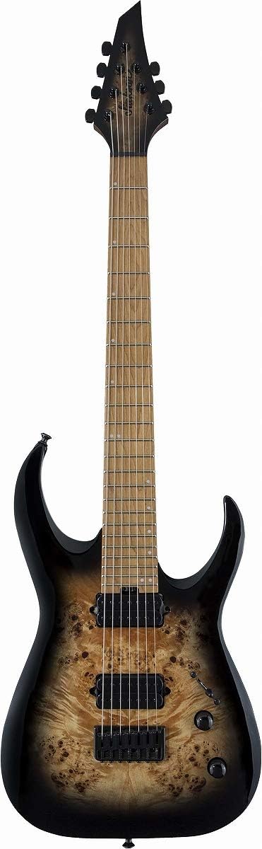 Jackson Signature Misha Mansoor Juggernaut HT7P - Black Burst Burl