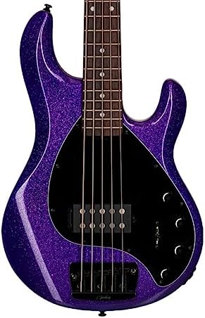 Sterling by Music Man 5 String Bass Guitar, Right, Purple Sparkle (RAY35-PSK-R2)