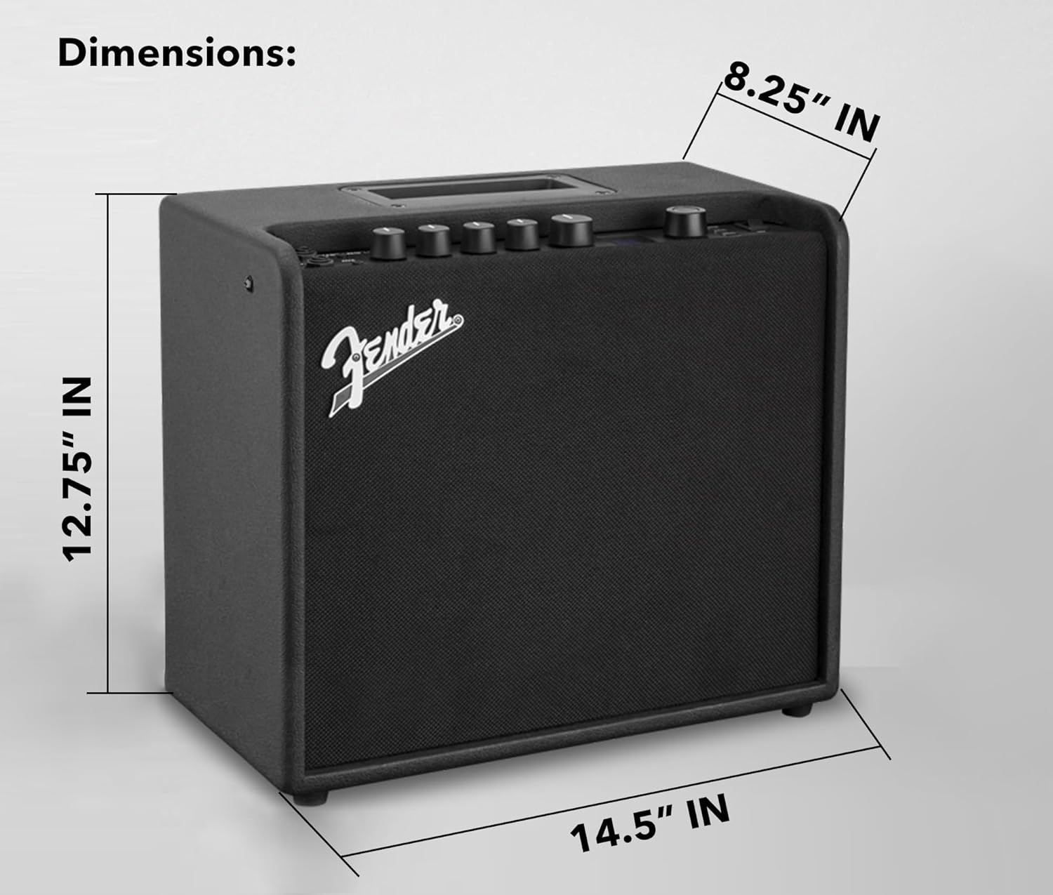 Fender Mustang LT25 Guitar Combo Amplifier Bundle with Cable and Austin Bazaar Exclusive 12-Pack Picks