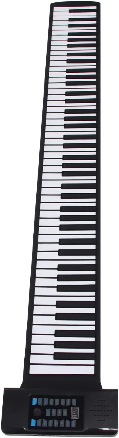 88 Keys Hand Roll Piano with Builtin Stereo Speakers and MIDI Function, Portable Keyboard Piano for Kids and Adults, Suitable for Music Lovers