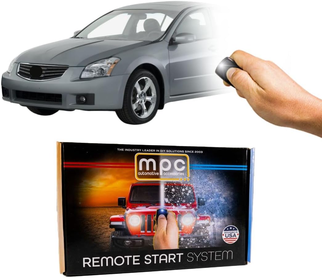 MPC Factory Remote Activated Remote Start Kit Compatible with 2007-2008 Nissan Maxima - with T-Harness - Intelli-Key