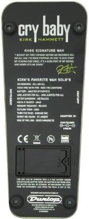 Dunlop KH95 Kirk Hammett Wah Pedal w/ 6 Cables