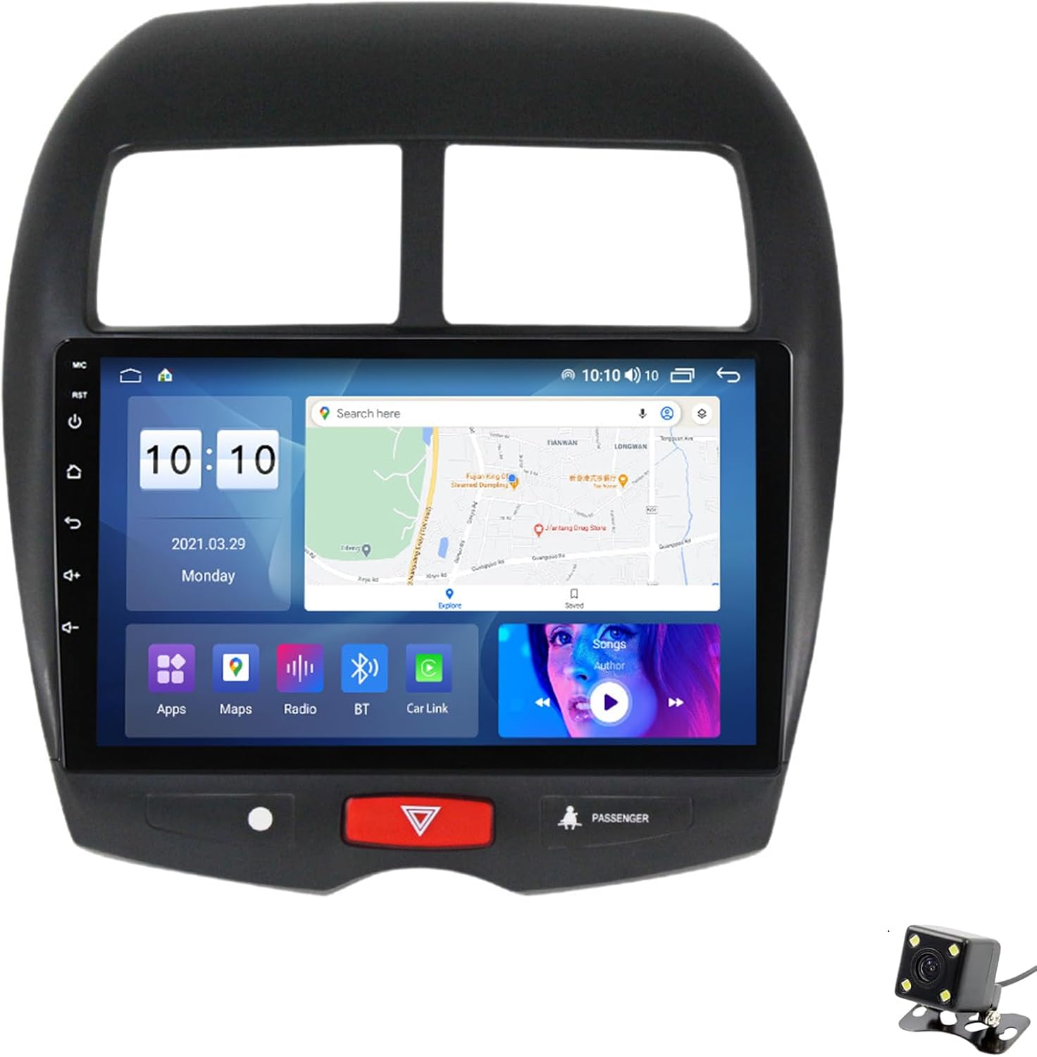 ADMLZQQ Double Din Car Stereo Multimedia with Bluetooth and 10.2