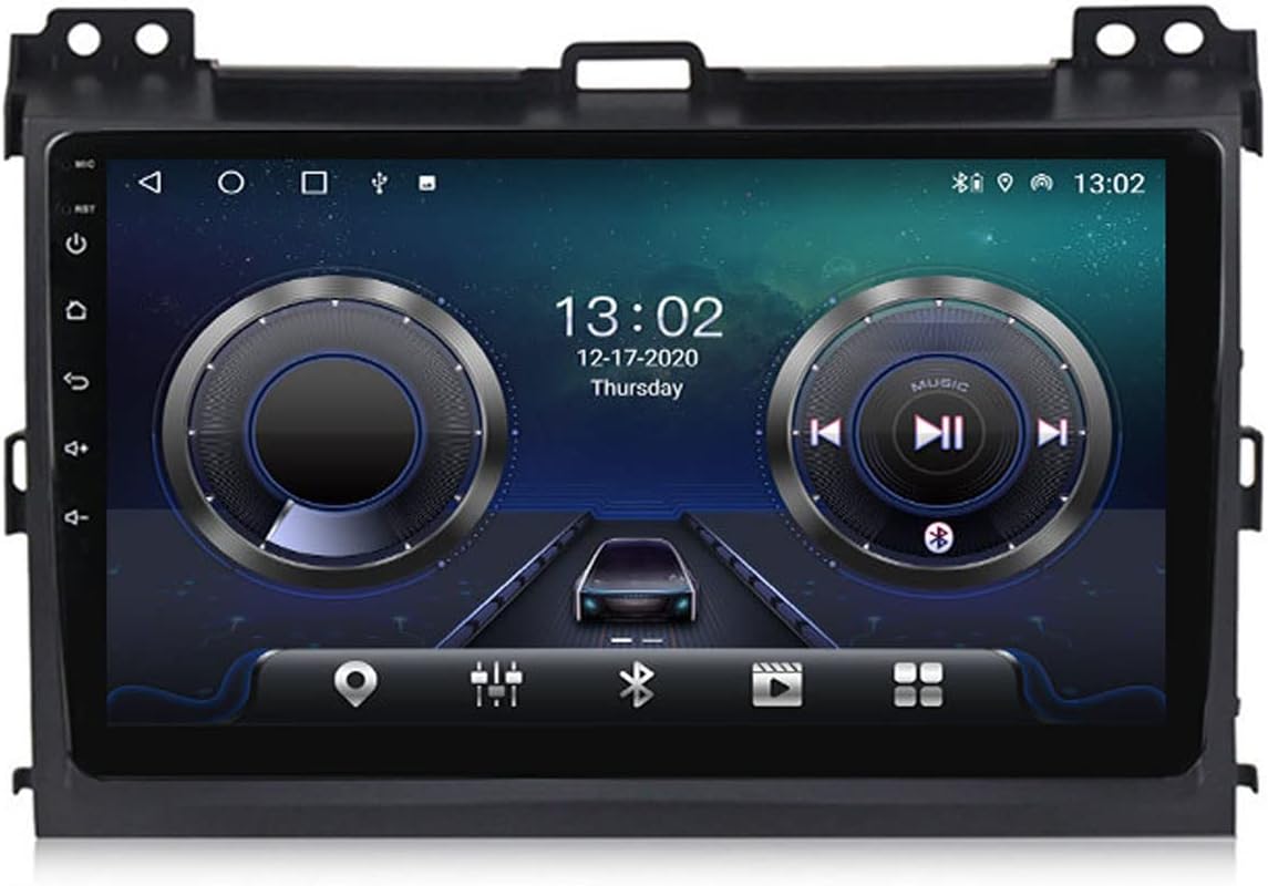 Car Stereo 2 Din Car Radio 9 Inch MP5 Player for Toyota Prado 2004-2009 with Touch Screen Backup Camera Bluetooth Multimedia Player Support SWC Carplay DSP FM