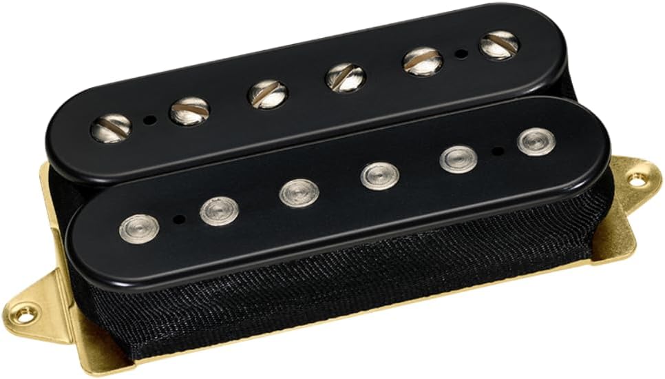 DiMarzio DP155FBK Black - The Tone Zone F-Spaced Humbucker Pickup Bundle w/ 12x Fender Guitar Picks and Liquid Audio Polishing Cloth