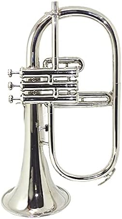 Bb Flat SILVER NICKLE Flugel Horn With Free Hard Case+Mouthpiece