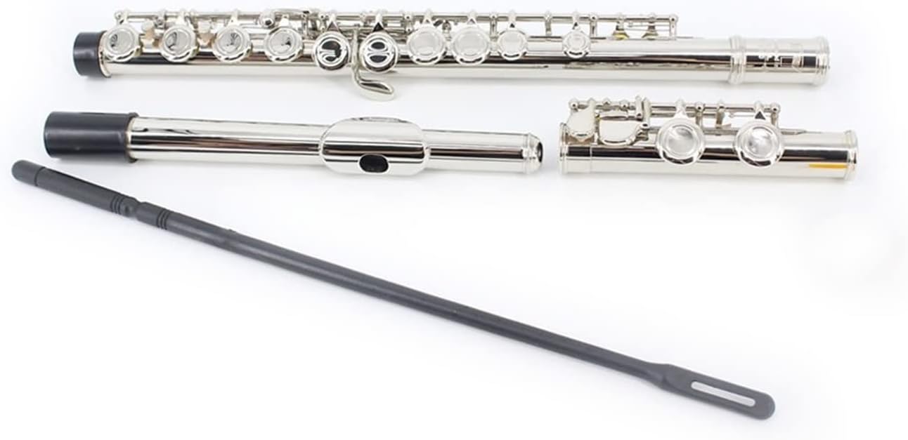 Flutes 16 Holes Key of C Flute Cupronickel Nickel Plated Woodwind Music Instrument Dizi with Case