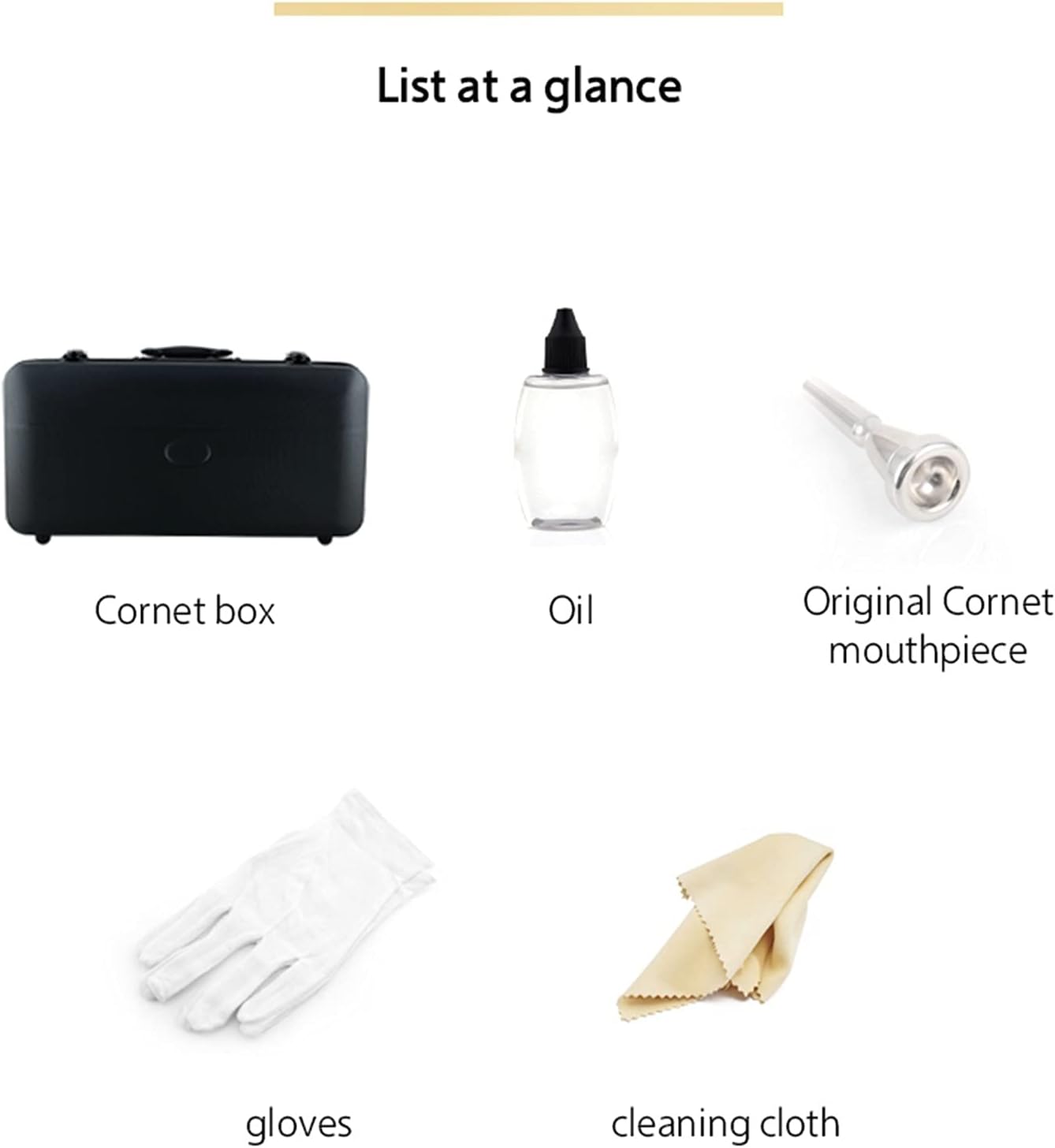 Student Trumpet Trumpet Cornet Musical Instrument Professional Brass Tube Body B-Flat Lacquered Gold Cornet