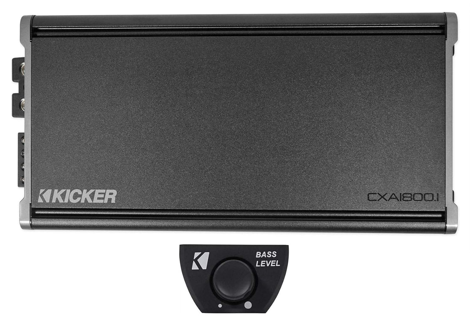 Kicker 46CXA18001 CXA1800.1 1800 Watt RMS Mono Car Audio Amplifier Amp+Bass Knob
