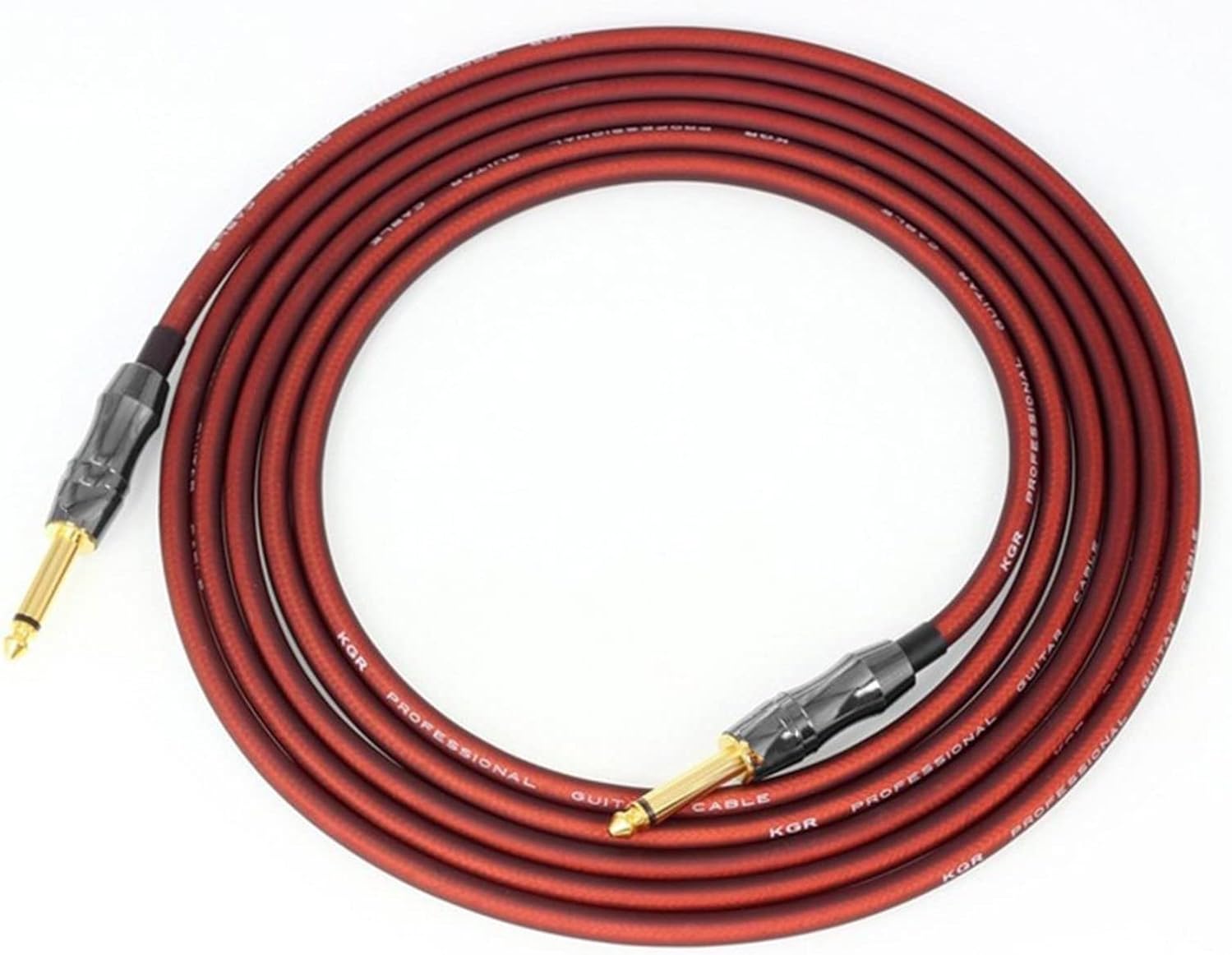 Guitar Cable Electric Guitar Wire Cable Bass Piano Keyboard Drum Noise Reduction Shield Line (Color : B, Size : 15)