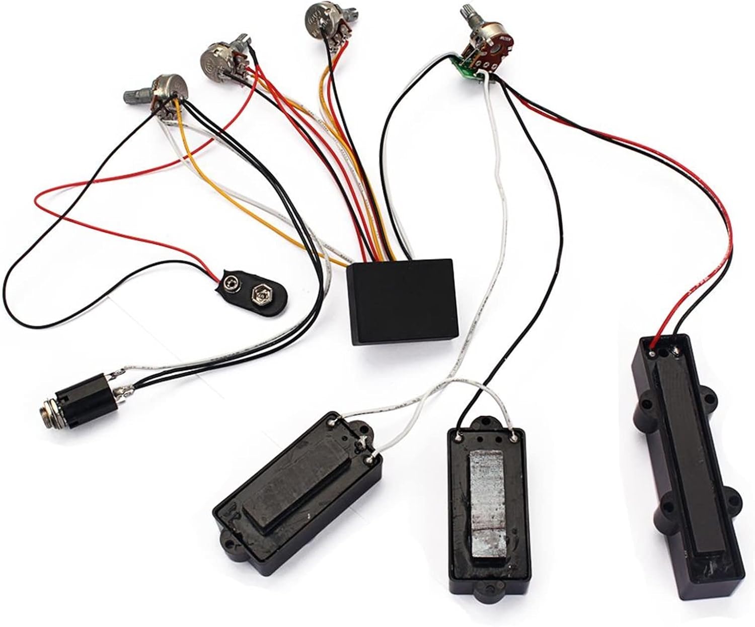 TSTS Guitar Prewired Harness 1 Set Wiring Harness Active Preamp Pickup for Bass Guitar Parts