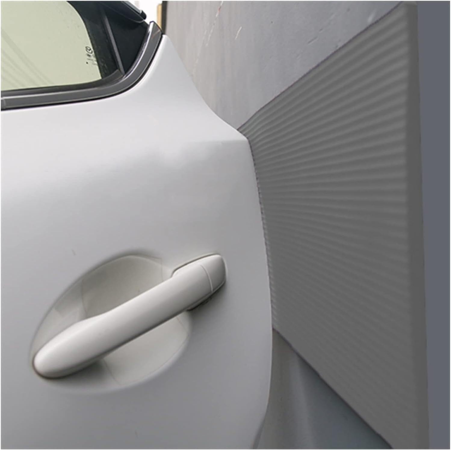 Garage Wall Protector Soft Extra-Wide Edge Protector, Wall Edge and Bumpers Guards, Car Parking and Warehouse Parking Columns for Parking Garages(Grey,4pcs-1m)