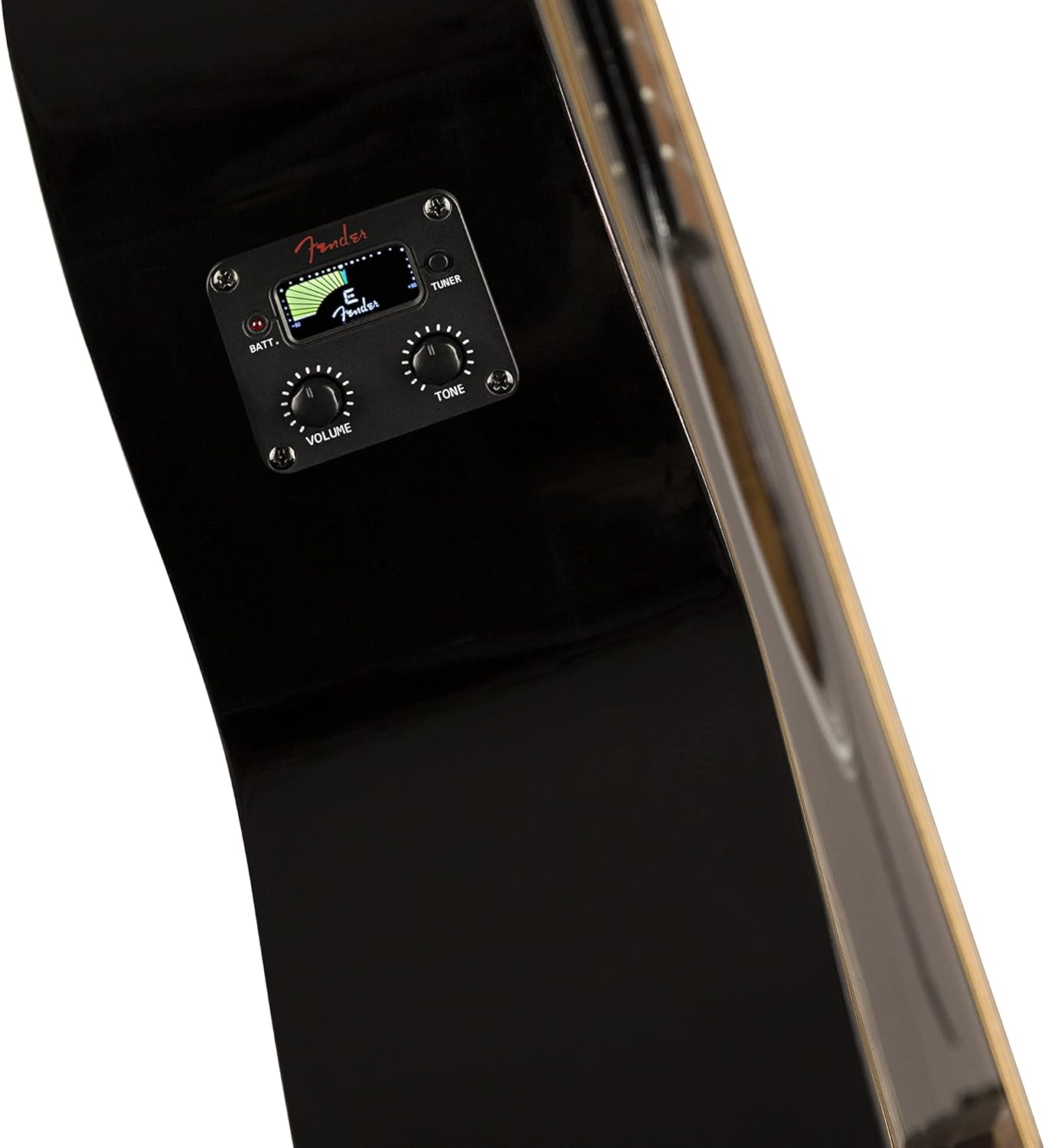 Fender FA-125CE Dreadnought Acoustic Guitar, Black