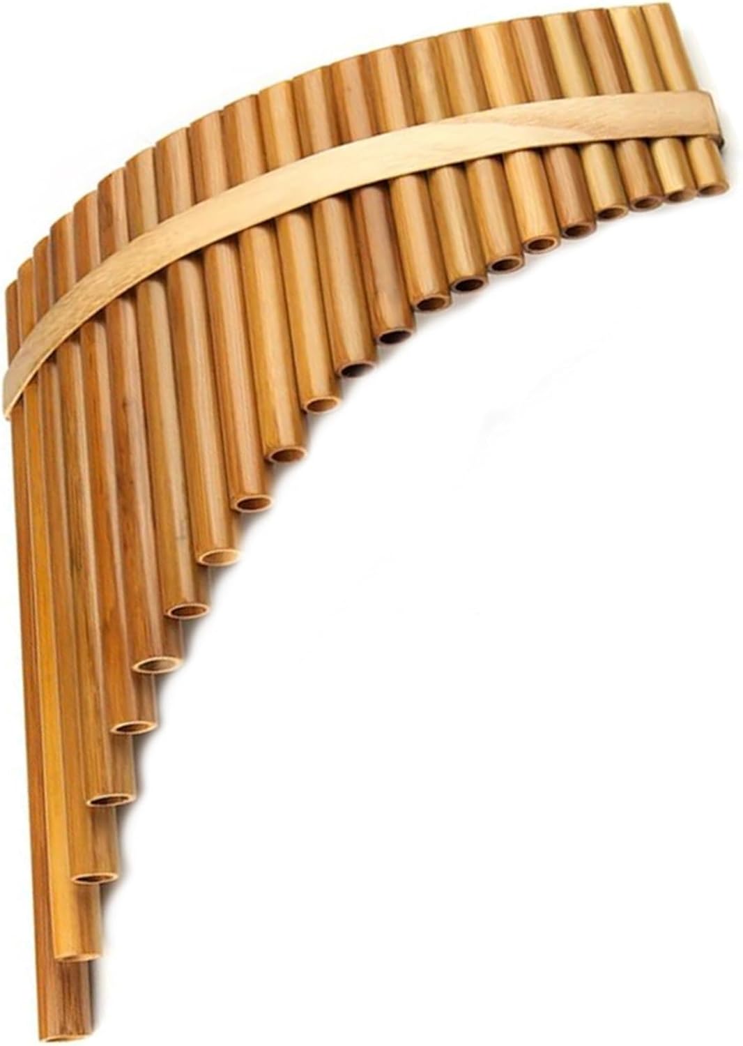 pan flute for beginners Professional Pan Flute 22 Pipes Handmade Music Instruments Woodwind Pan Flute (Color : 22C Left hand)
