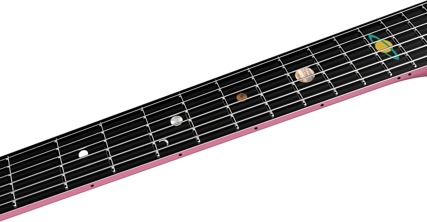 Natasha Asteroid Carbon Fiber 38-inch Folk Guitar（Cherry Blossom Pink）,Acoustic Guitars/Travel Guitars,Integrated Casting With Carbon Fiber Composite Material, light and portable