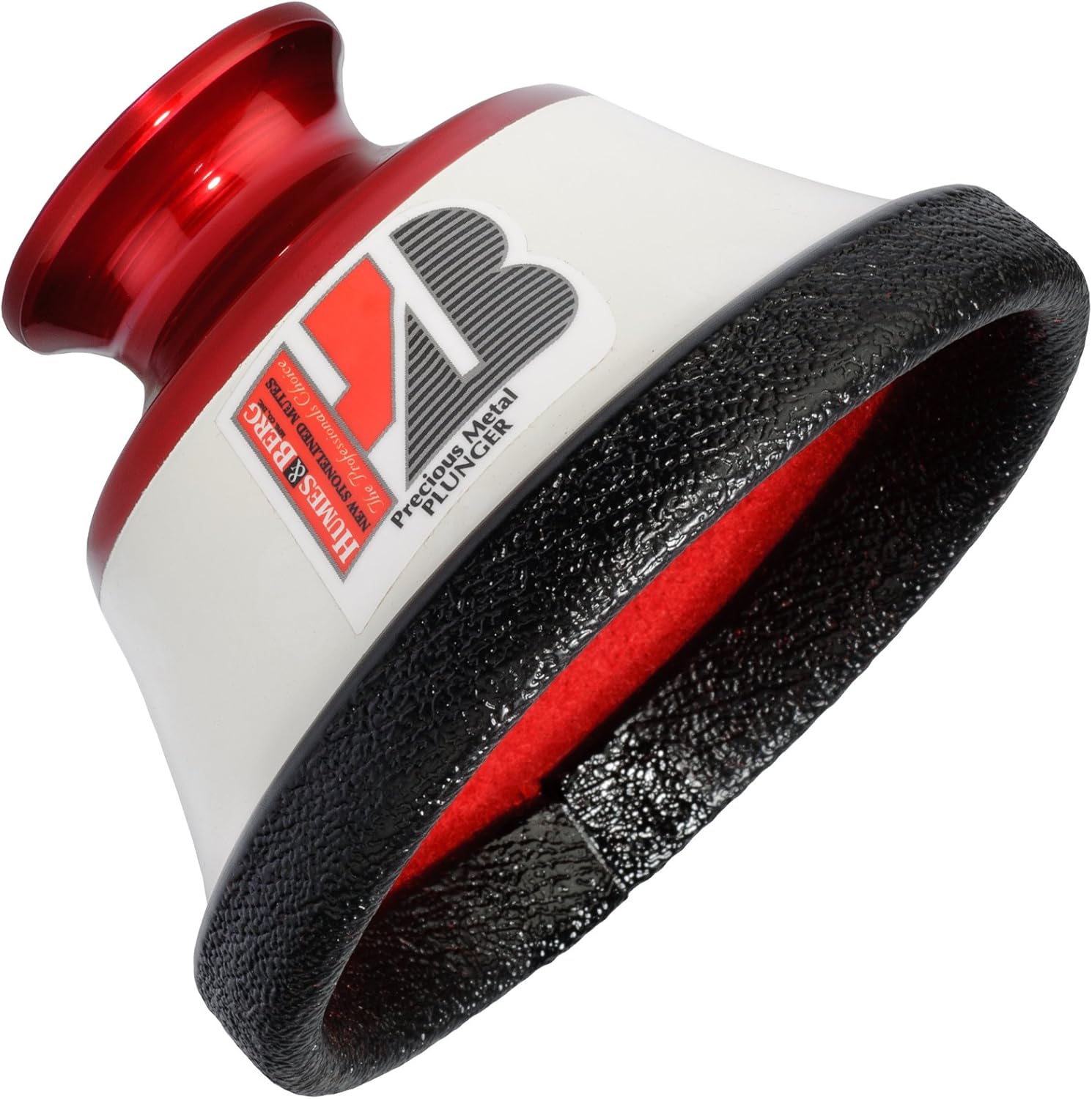 Humes & Berg Stonelined Plunger Red/White Alumnium Trumpet Mute (205)